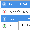 Animated Icons DHTML Menu Example